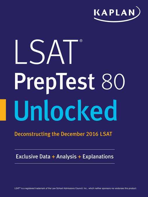 Title details for LSAT PrepTest 80 Unlocked by Kaplan Test Prep - Available